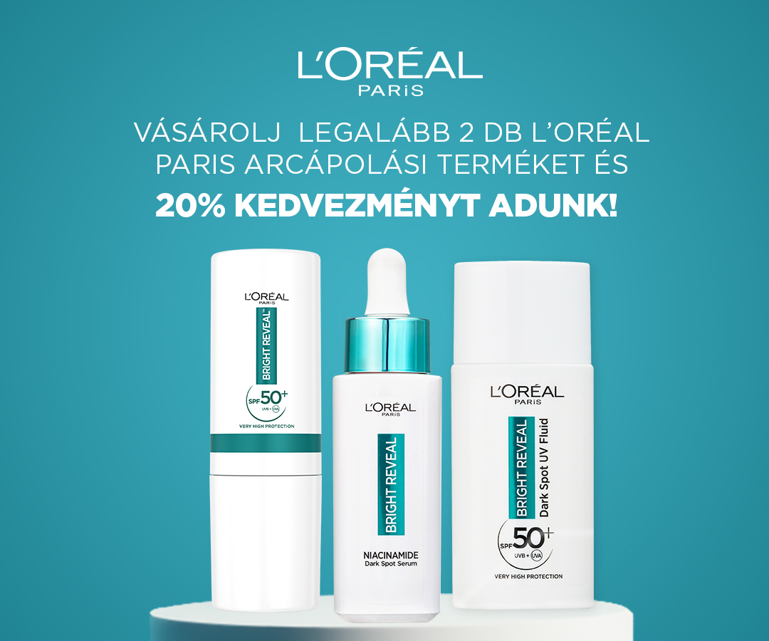 L'Oréal Paris Bőrápolás termékek 20%