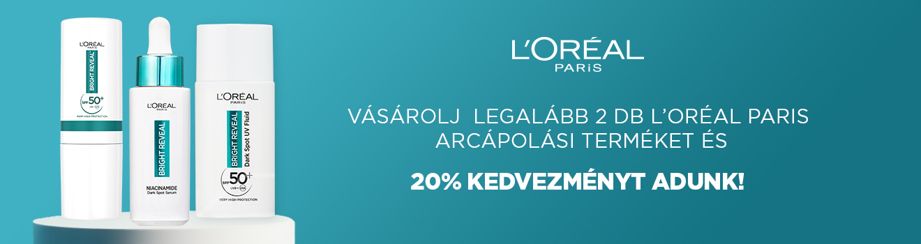 L'Oréal Paris Bőrápolás termékek 20%