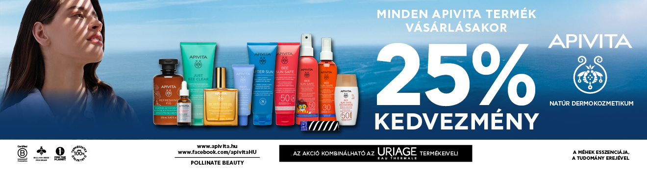 Apivita 25% kedvezmény