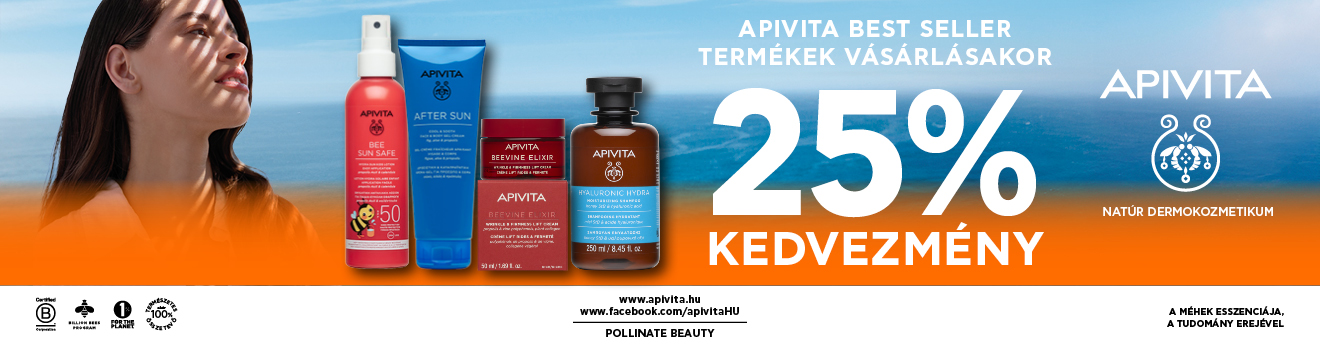 Apivita Best Seller termékek 25% kedvezmény