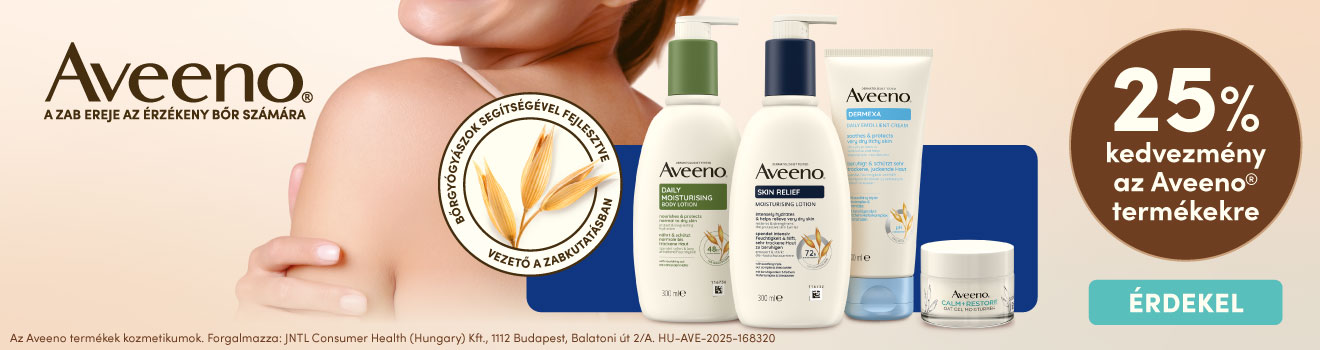 Aveeno 25% kedvezmény