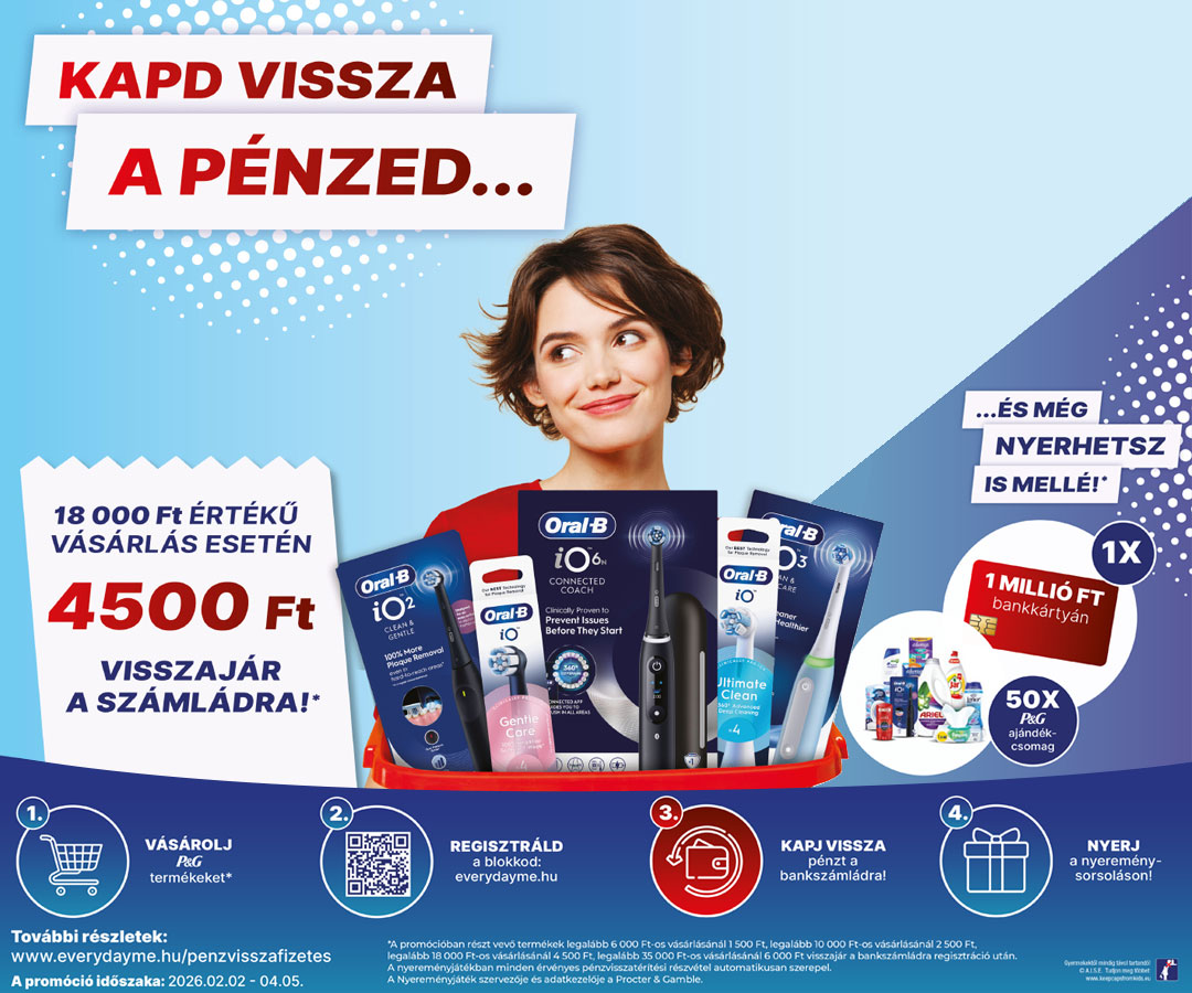 Pénzvisszatérítés Oral-B