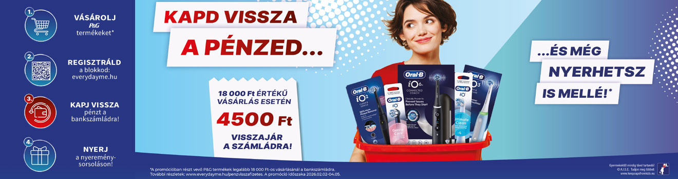 Pénzvisszatérítés Oral-B