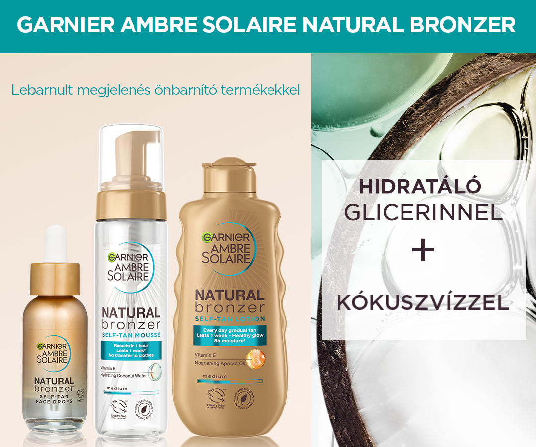 Garnier Ambre Solaire Natural Bronzer önbarnító termékek