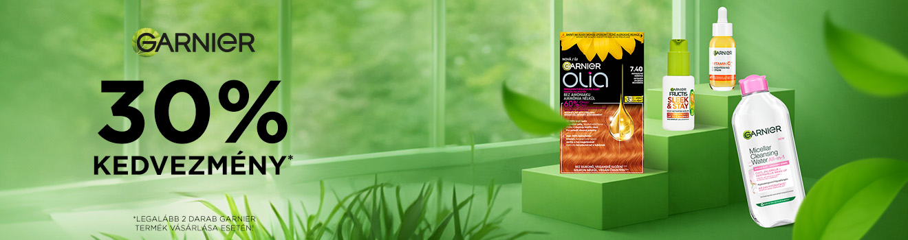 Garnier 30% kedvezmény 2 db-tól