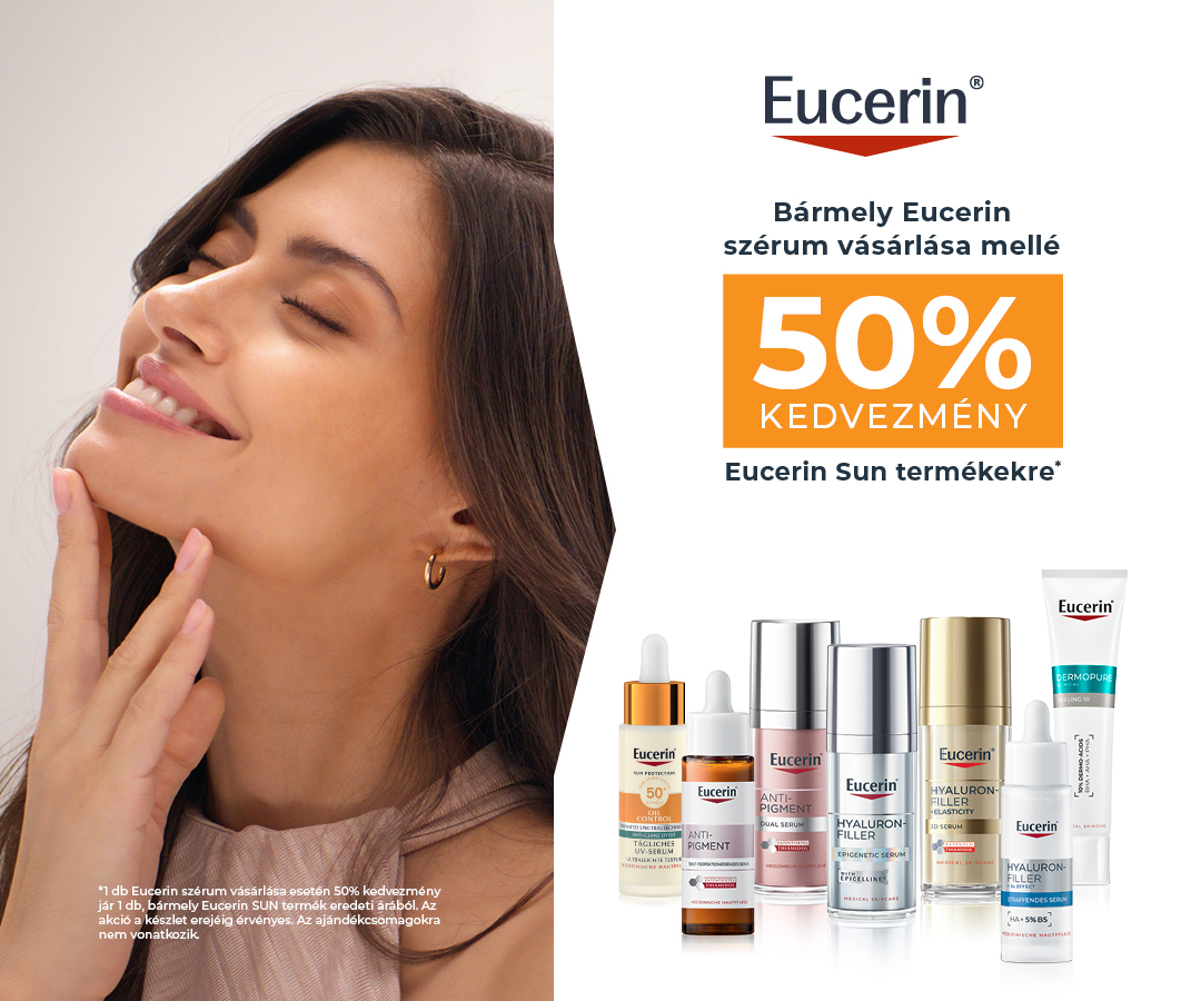 Eucerin Szérumok 25% + Napvédők 50% Eucerin Szérumok 25% + Napvédők 50%
