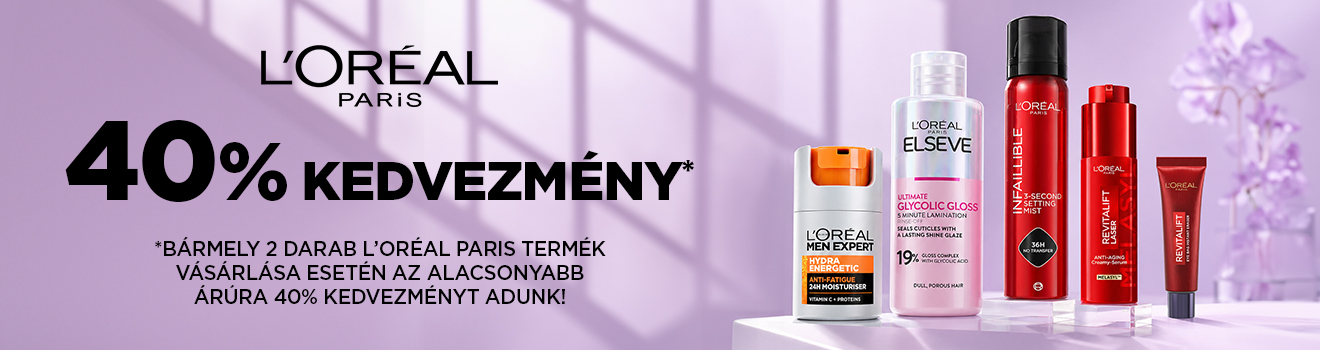 L'Oréal Paris 2. termék 40%