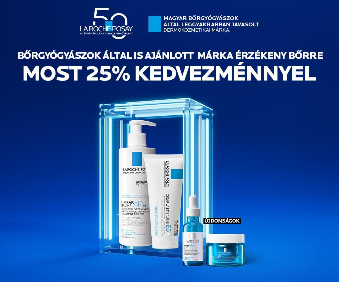 Minden La Roche-Posay termékre 25% Minden La Roche-Posay termékre 25%
