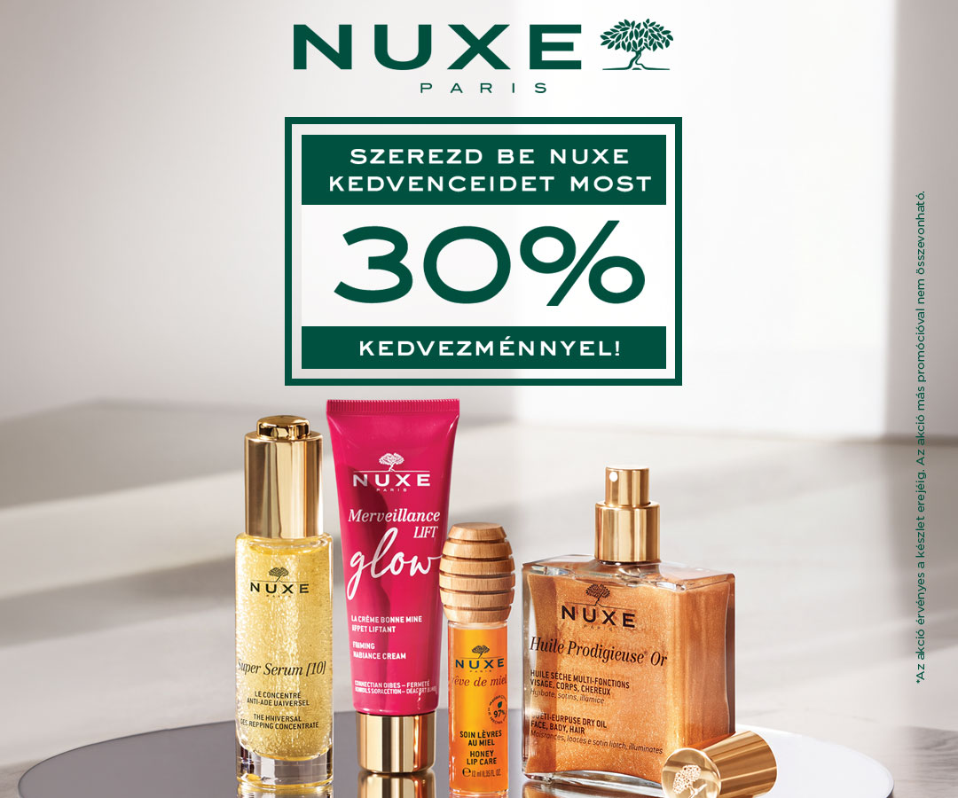 NUXE 30% kedvezmény NUXE 30% kedvezmény