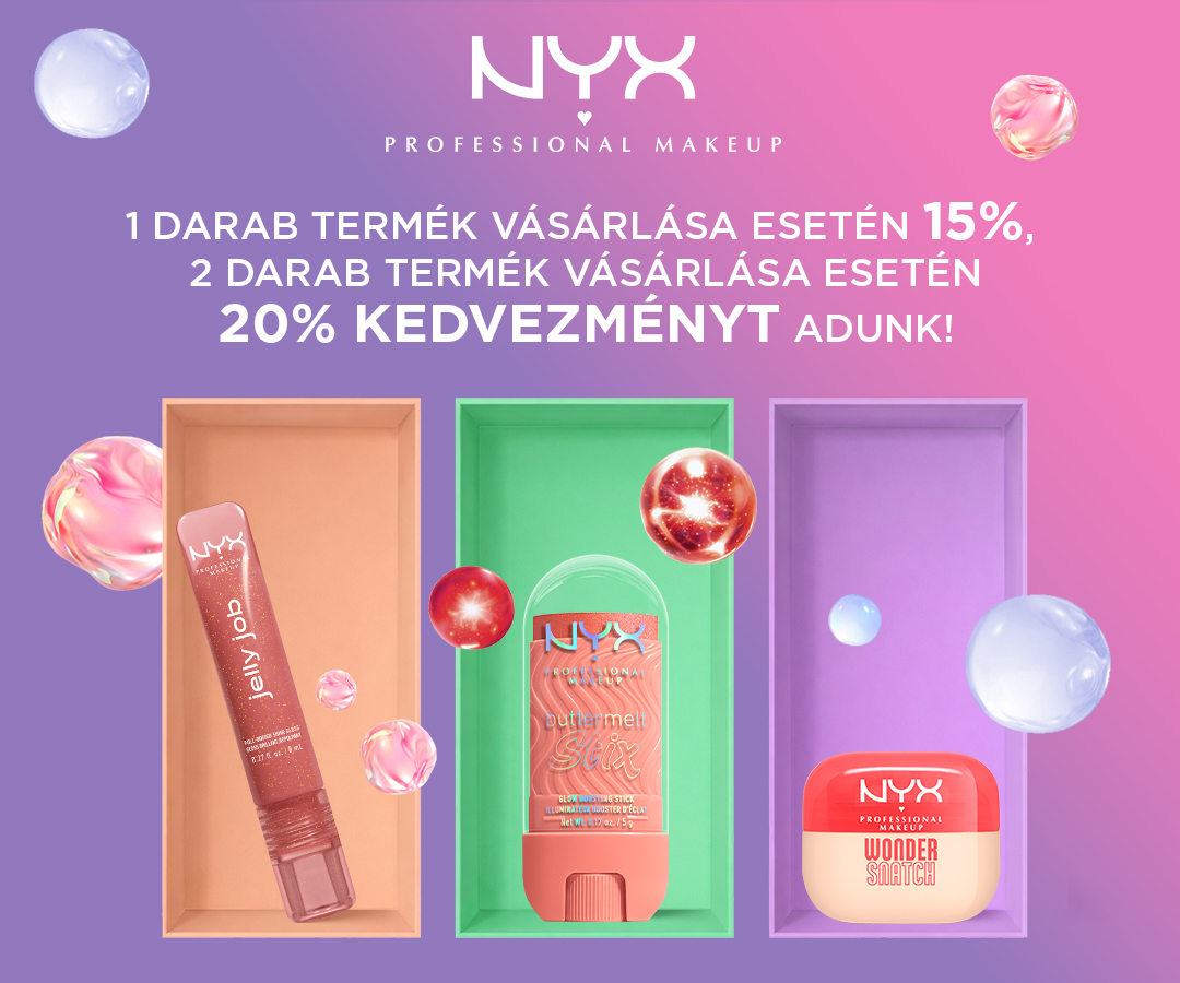 NYX 15-20% kedvezmény