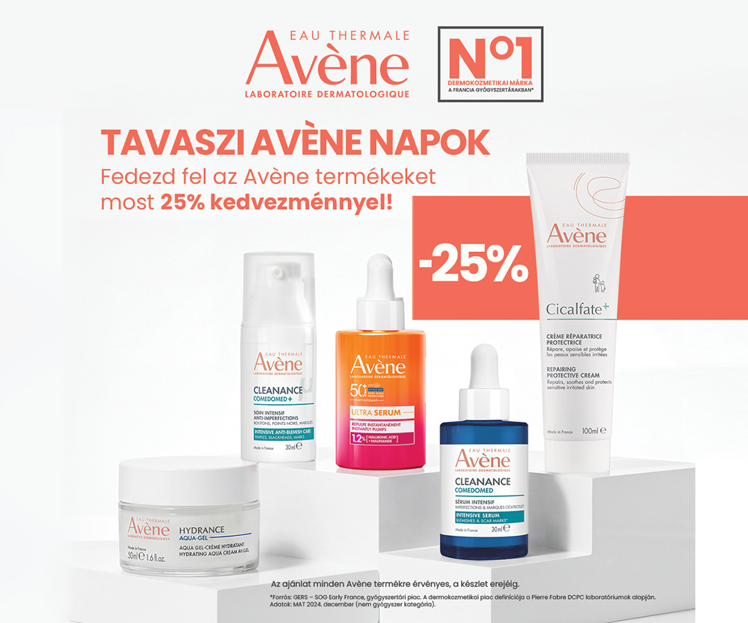 AVÉNE 25% kedvezmény AVÉNE 25% kedvezmény