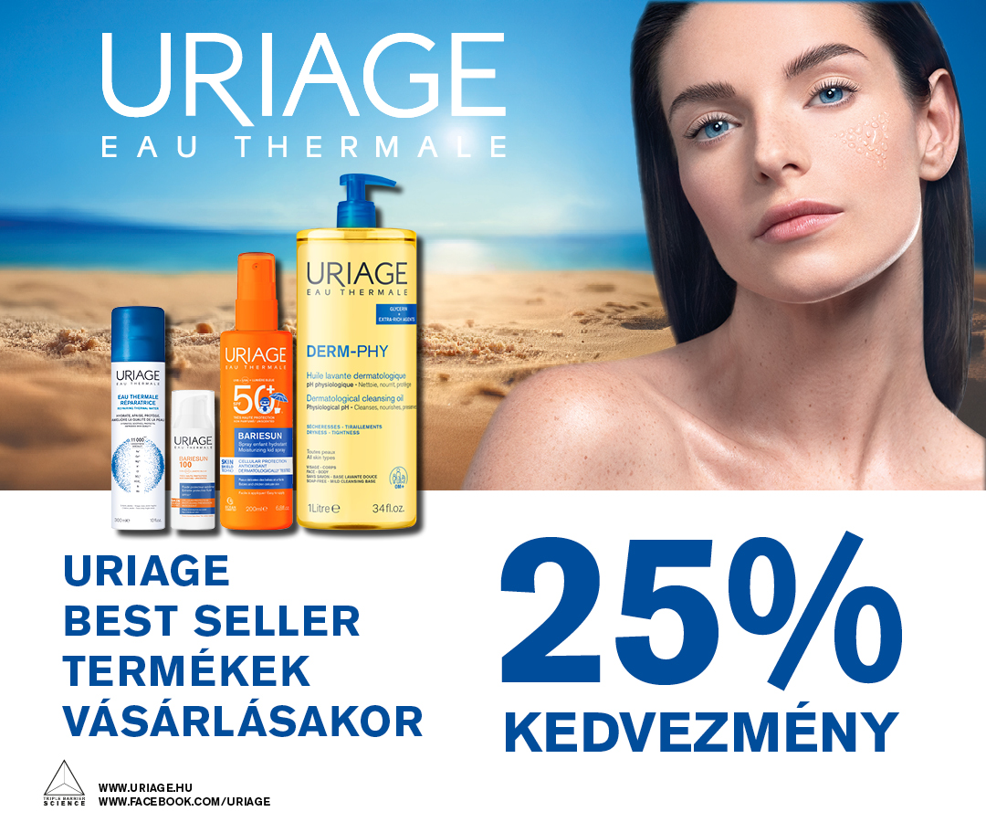 Uriage Best Seller termékek 25% kedvezmény