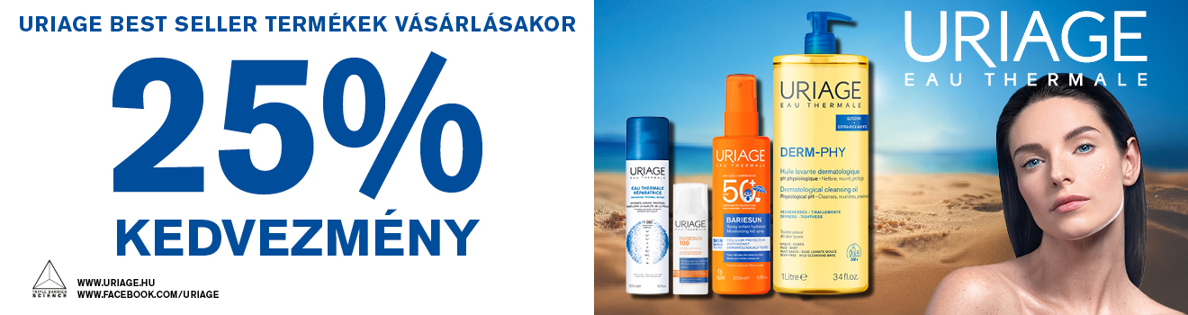 Uriage Best Seller termékek 25% kedvezmény