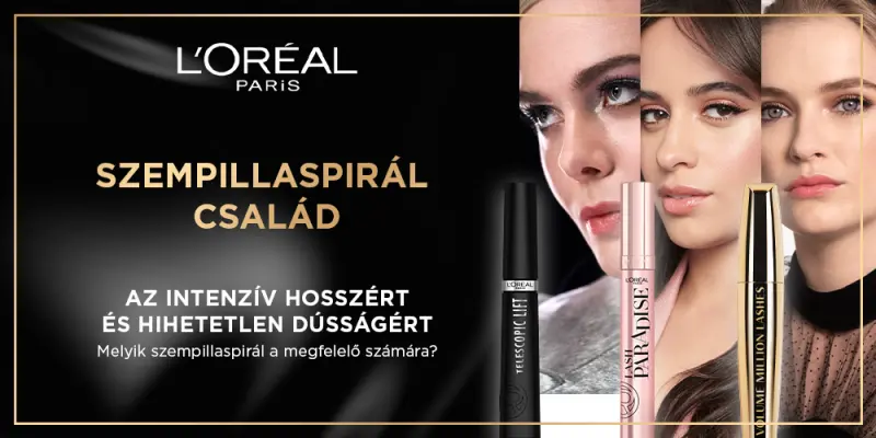 A tökéletes szempillaspirált keresi? A L'Oréal Paris segít megtalálni a számára megfelelőt!