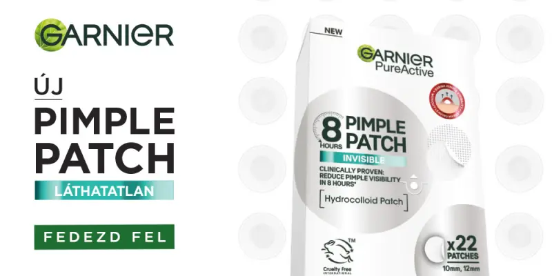 Harc a pattanások ellen diszkréten: A Garnier Pure Active tapasz bemutatása