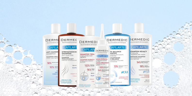 Ints búcsút a fejbőr különböző problémáinak a Dermedic Capilarte termékcsaládjával!