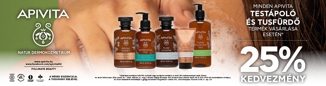Apivita testápolás 25% 2026.01.