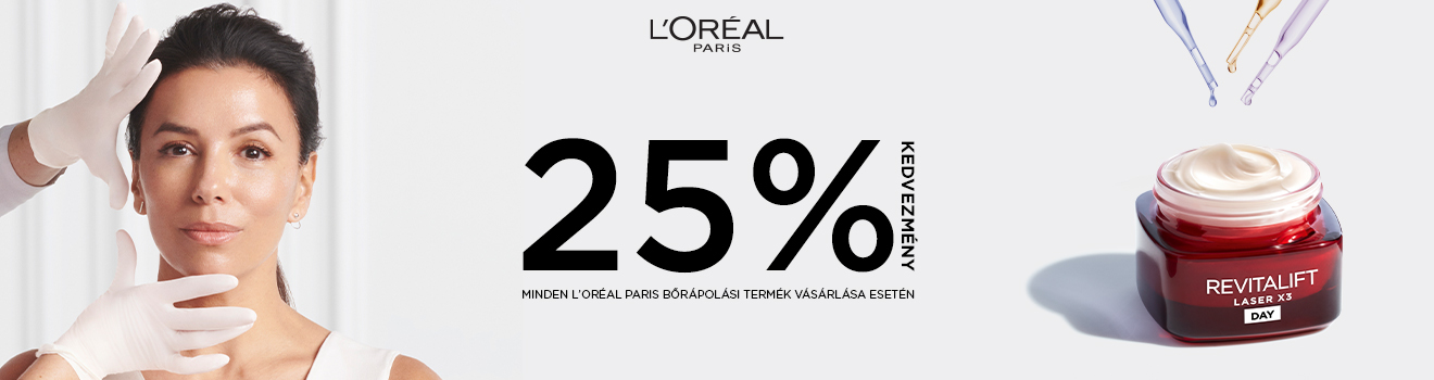 L'Oréal Paris bőrápolás 25% 2023.01.