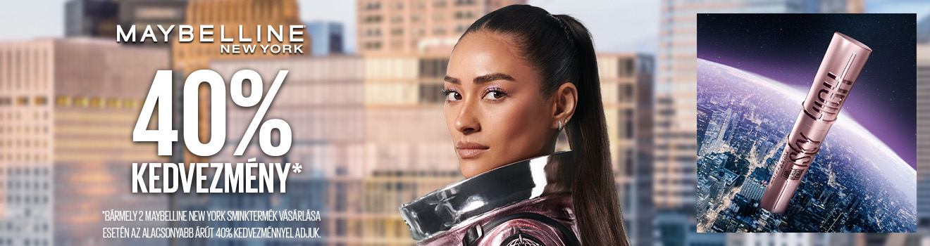 Maybelline 2. termék 40% 2026.10.