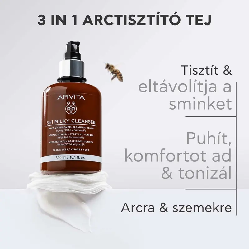 3 in 1 Arctisztító tej minden bőrtípusra (300 ml)