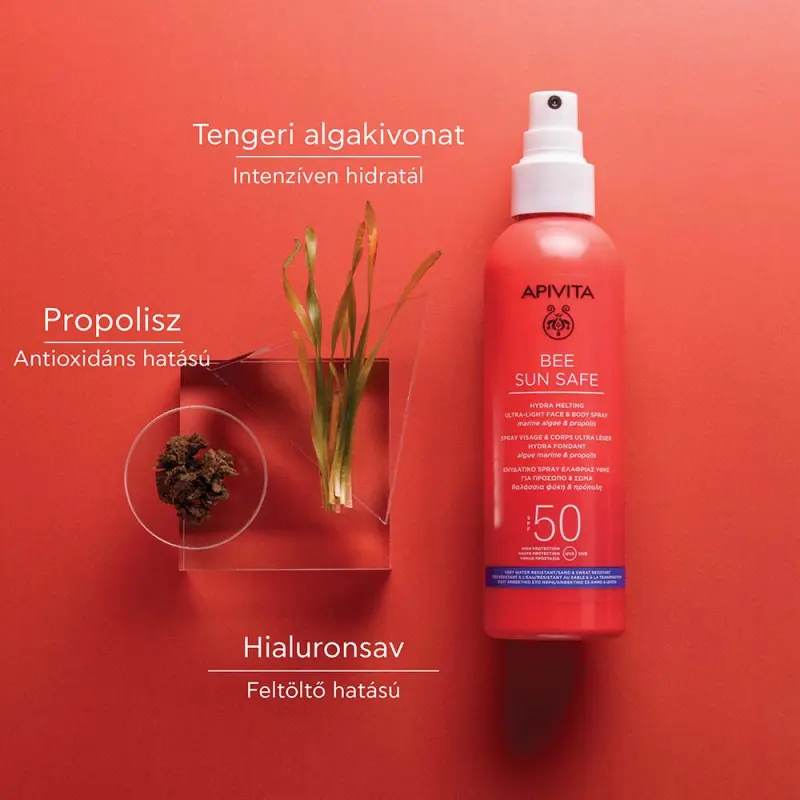 BEE SUN SAFE Spray arcra és testre SPF50 (200 ml)