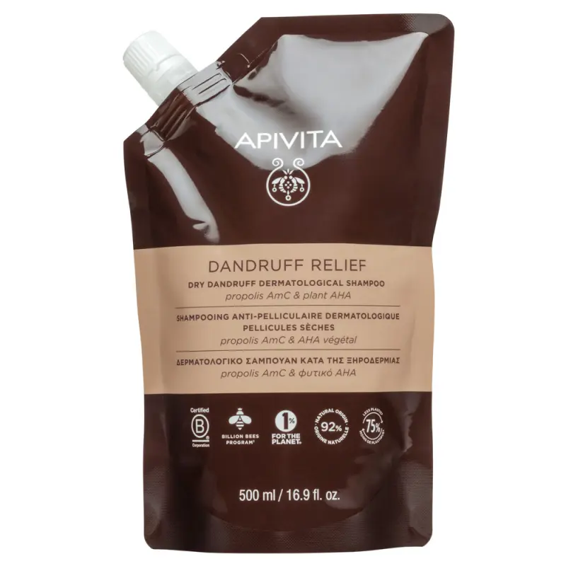 APIVITA Sampon Száraz korpa ellen utántöltő 500 ml APIVITA Sampon Száraz korpa ellen utántöltő 500 ml
