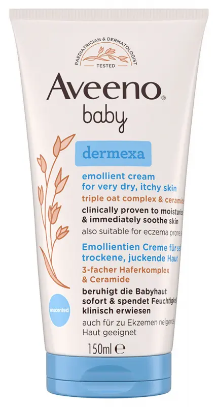 AVEENO Baby dermexa bőrpuhító krém 150 ml