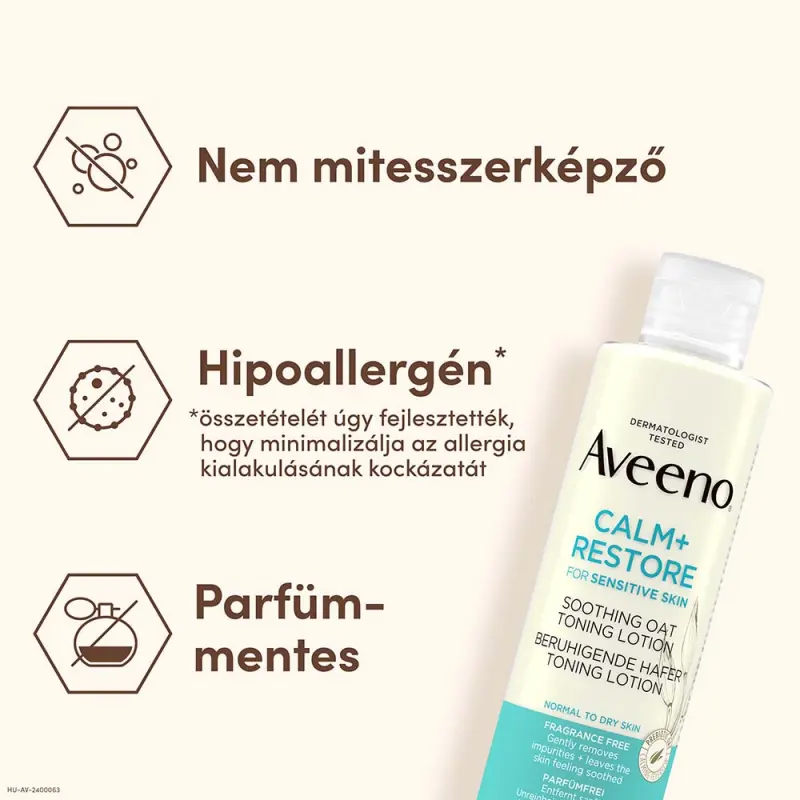 Calm+ Restore Nyugtató tonizáló lotion zabbal 200 ml