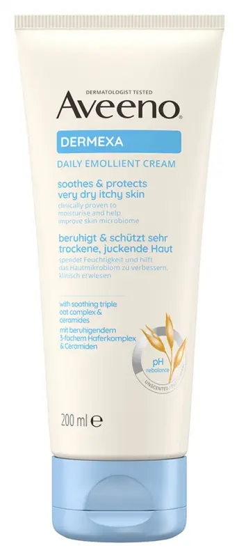 AVEENO Dermexa Bőrpuhító krém, illatmentes 200 ml AVEENO Dermexa Bőrpuhító krém, illatmentes 200 ml