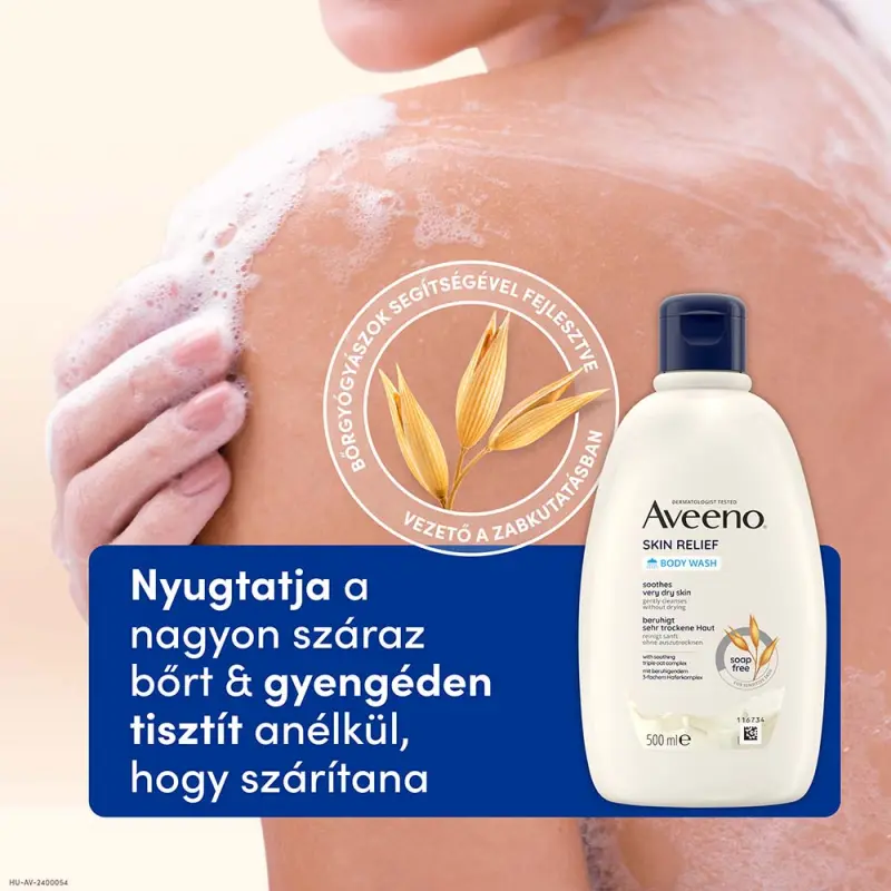 Skin Relief Hidratáló tusfürdő, illatmentes 500 ml