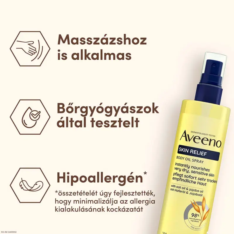 Skin Relief Testápoló olajspray 200 ml