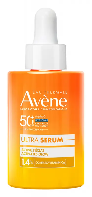 AVÉNE Suncare Ultra Serum Fényvédő Ragyogásfokozó szérum SPF50+ (30 ml)
