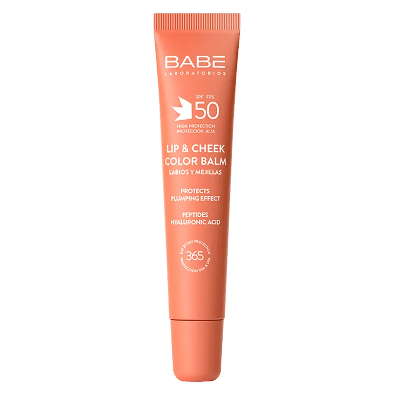 BABÉ Lip & Cheek Színezett szájfény és pirosító Nude SPF50 (20 ml)