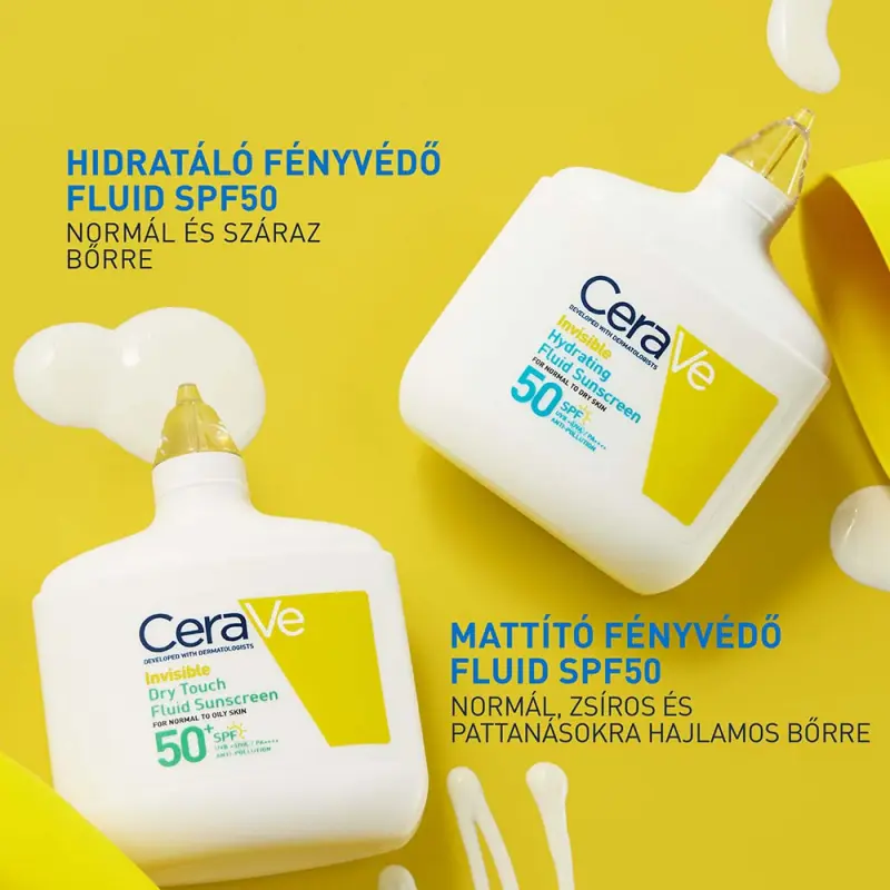 Mattító fényvédő fluid SPF50 (50 ml)