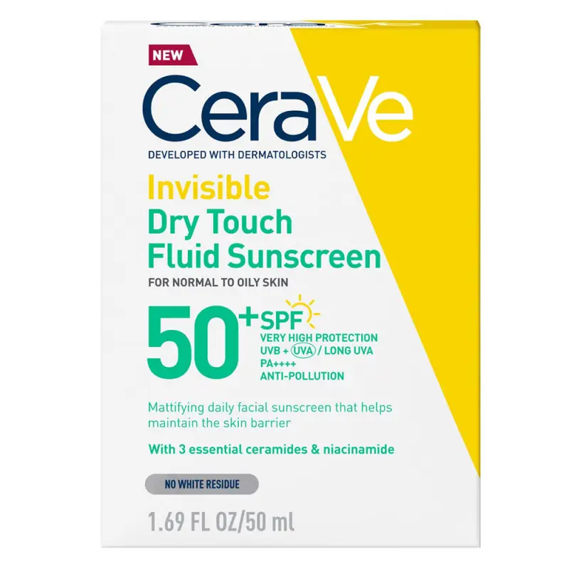 Mattító fényvédő fluid SPF50 (50 ml)