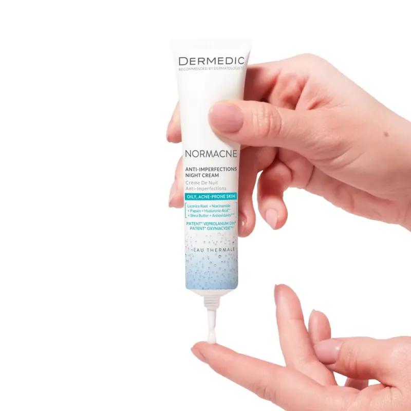 Normacne Éjszakai krém a bőrhibák csökkentésére 40 ml