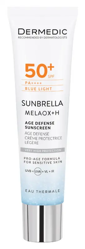 DERMEDIC Sunbrella Age Defense Öregedésgátló fényvédő SPF50+ (40 ml)