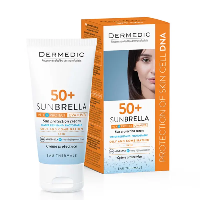 Sunbrella Fényvédő arckrém SPF50+ zsíros és kombinált bőrre 50 ml
