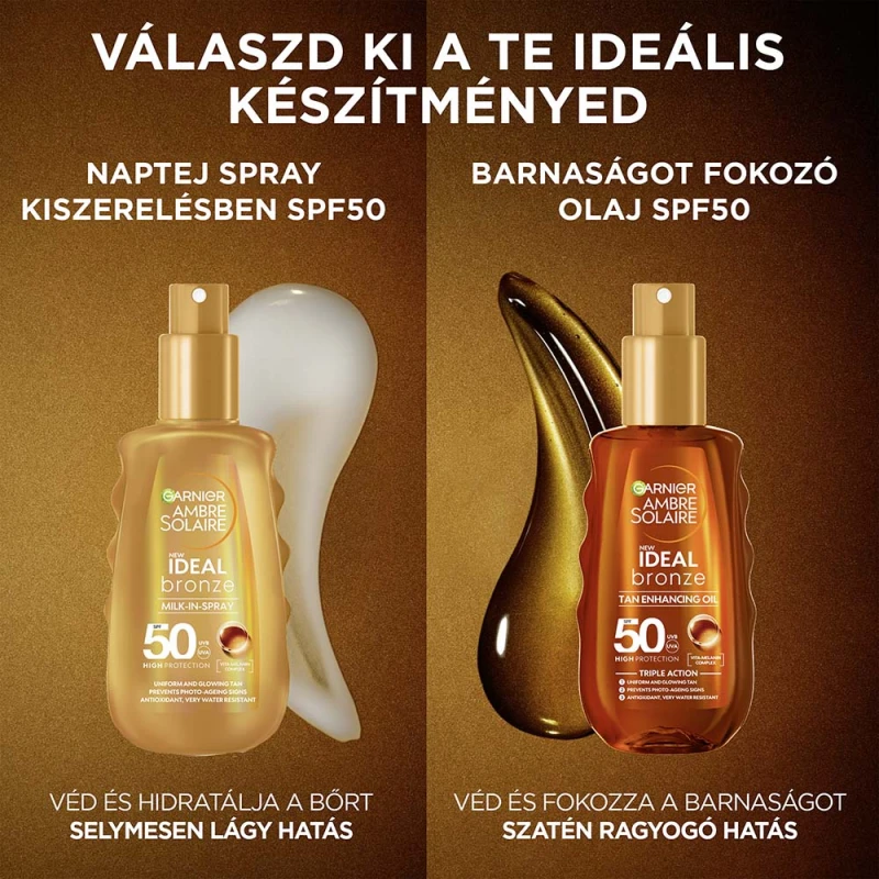 Ambre Solaire Ideal Bronze naptej spray kiszerelésben SPF 50 (150 ml)