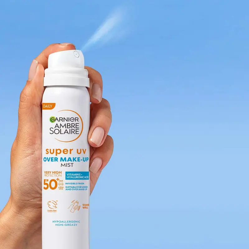 Ambre Solaire Super UV arcpermet a smink fölé SPF 50 (75 ml)
