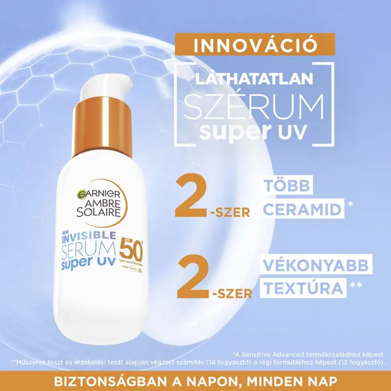 Ambre Solaire Super UV mindennapos fényvédő arcszérum SPF 50+ (30 ml)
