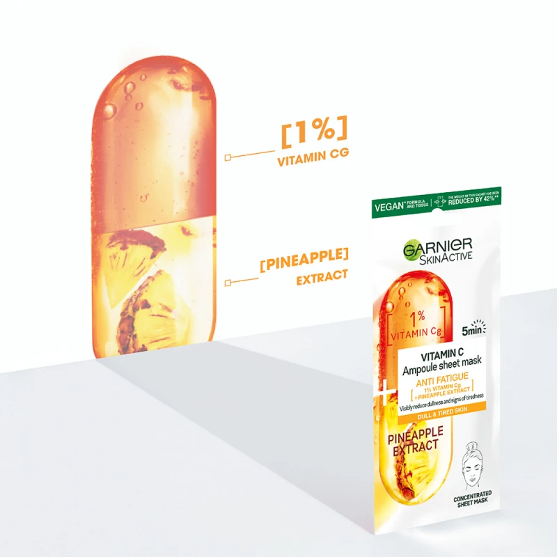 Ampulla textilmaszk C-vitaminnal (15 g)