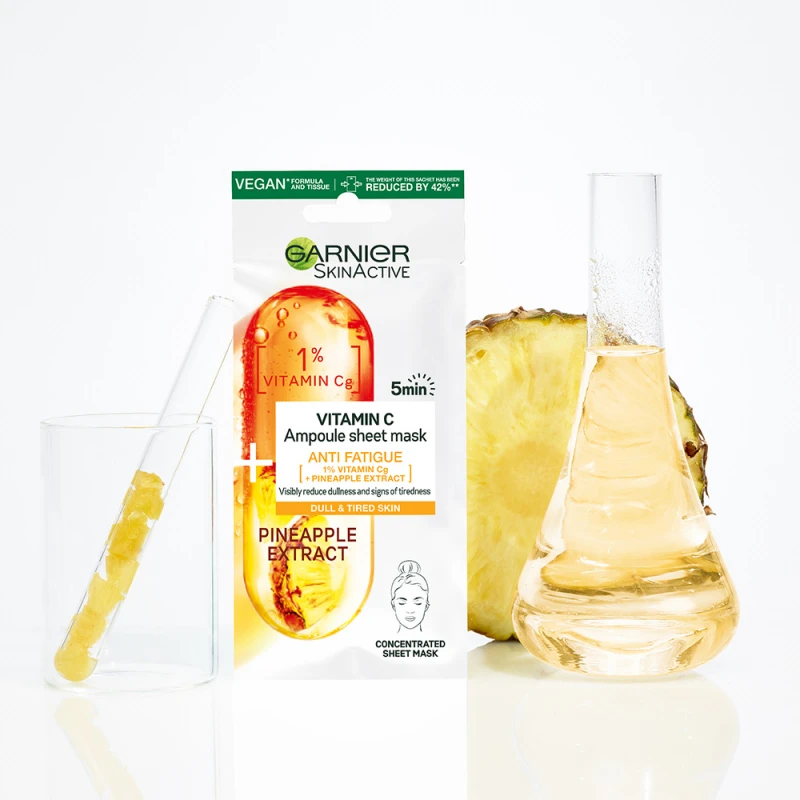 Ampulla textilmaszk C-vitaminnal (15 g)