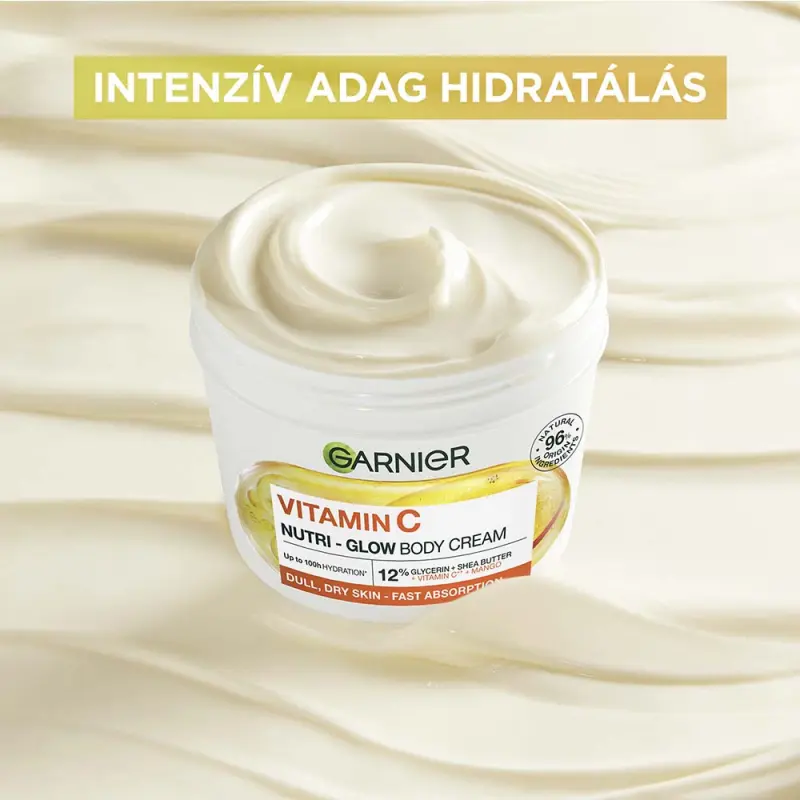 Body Food Glow Cream Mangó + C-vitamin 380 ml