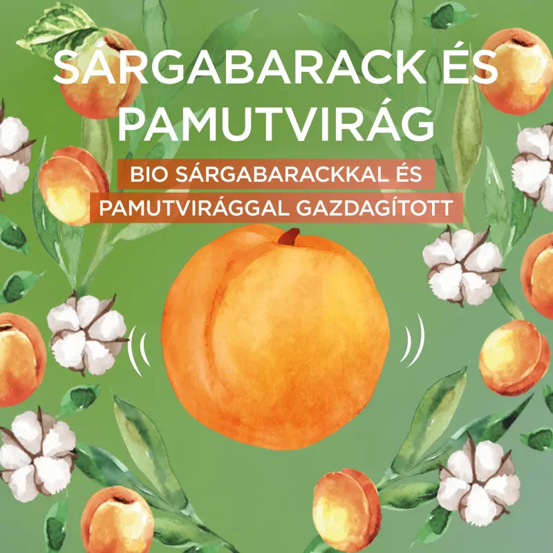 Botanic Therapy Kids 2in1 Sampon&Balzsam Sárgabarackkal és pamutvirággal 400 ml