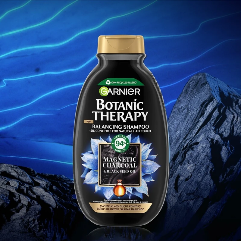 Botanic Therapy Magnetic Charcoal Kiegyensúlyozó sampon 250 ml