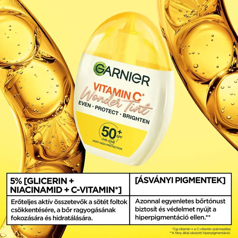 C-VITAMINOS* WONDER TINT színezett fluid SPF 50+ Közepes árnyalat 40 ml