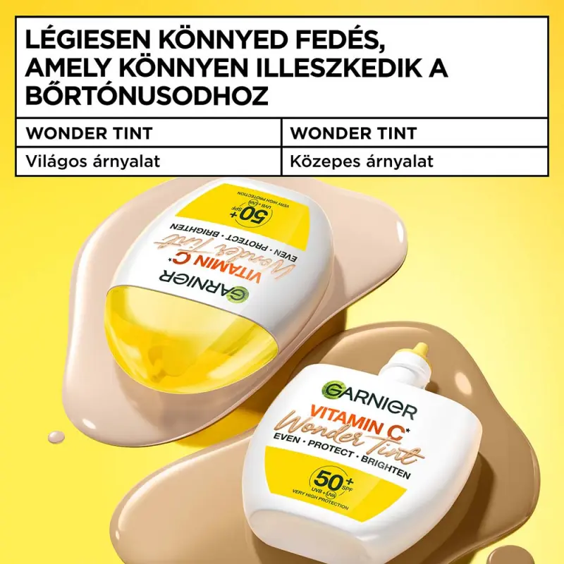 C-VITAMINOS* WONDER TINT színezett fluid SPF 50+ Közepes árnyalat 40 ml