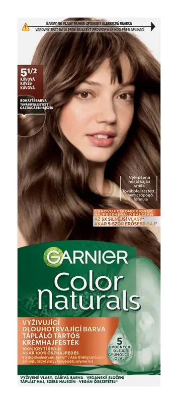 GARNIER Color Naturals Tápláló tartós krémhajfesték 5 1/2 Kávé (110 ml)