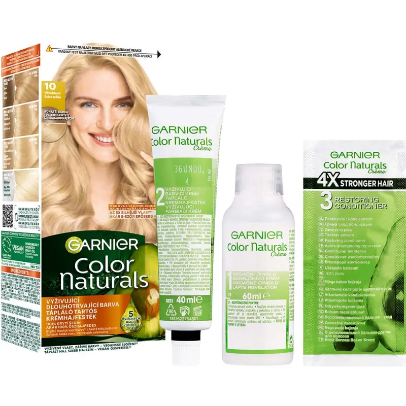 Color Naturals Tartós hajfesték 10 Extra szőke (110 ml)